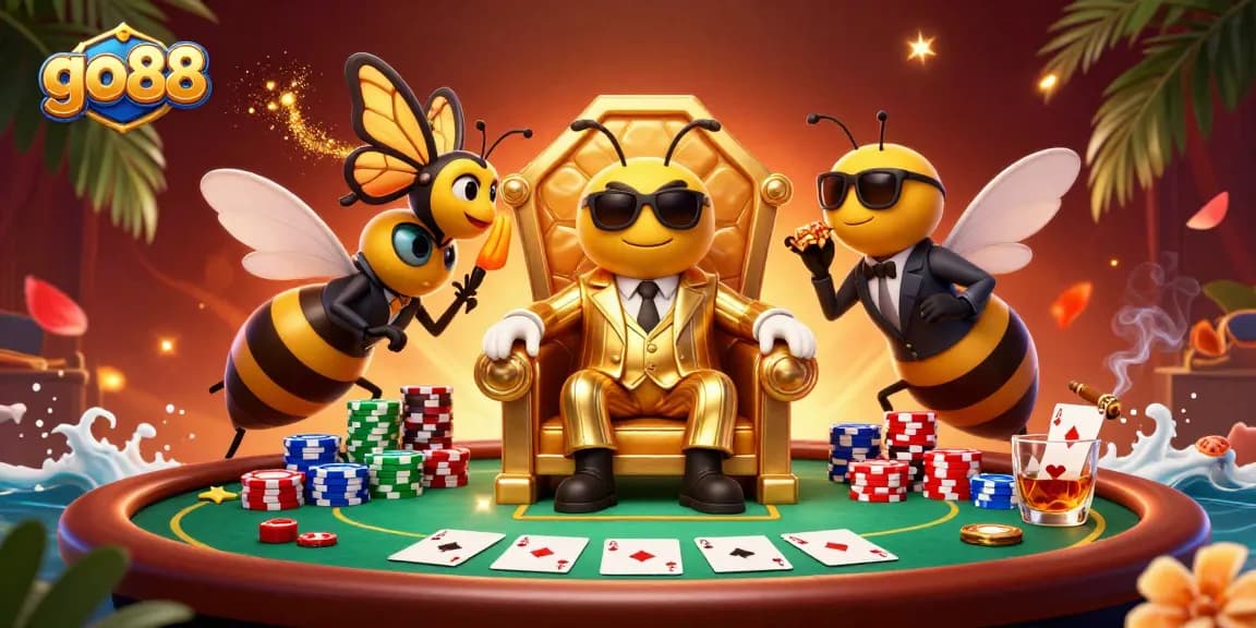 Experience the thrilling world of go88 with a vibrant casino scene highlighting poker elements.