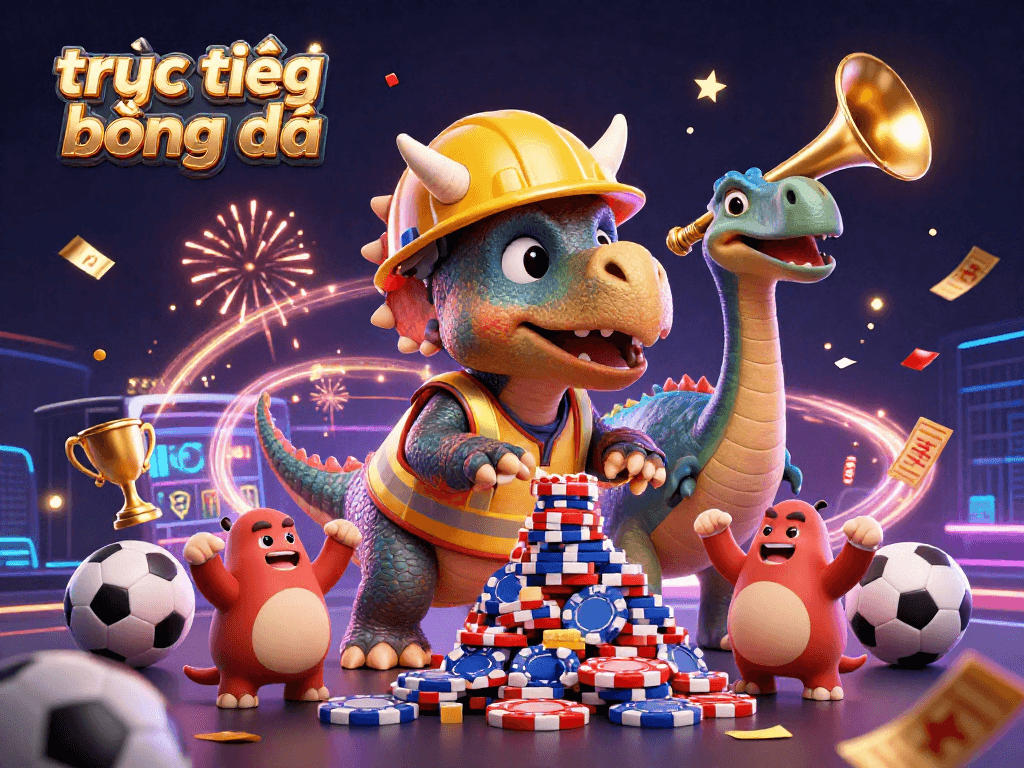Experience trực tiếp bóng đá excitement with a vibrant celebration of sports betting in this dynamic illustration.