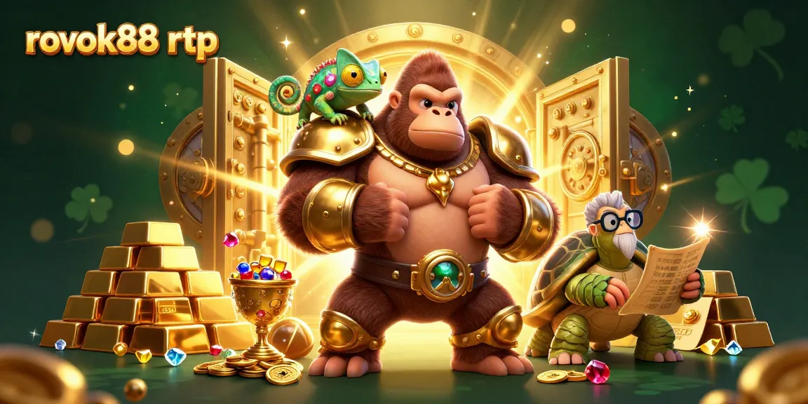 Experience the thrill of rokok88 rtp while watching a gorilla king and chameleon spy in an action-packed scene.