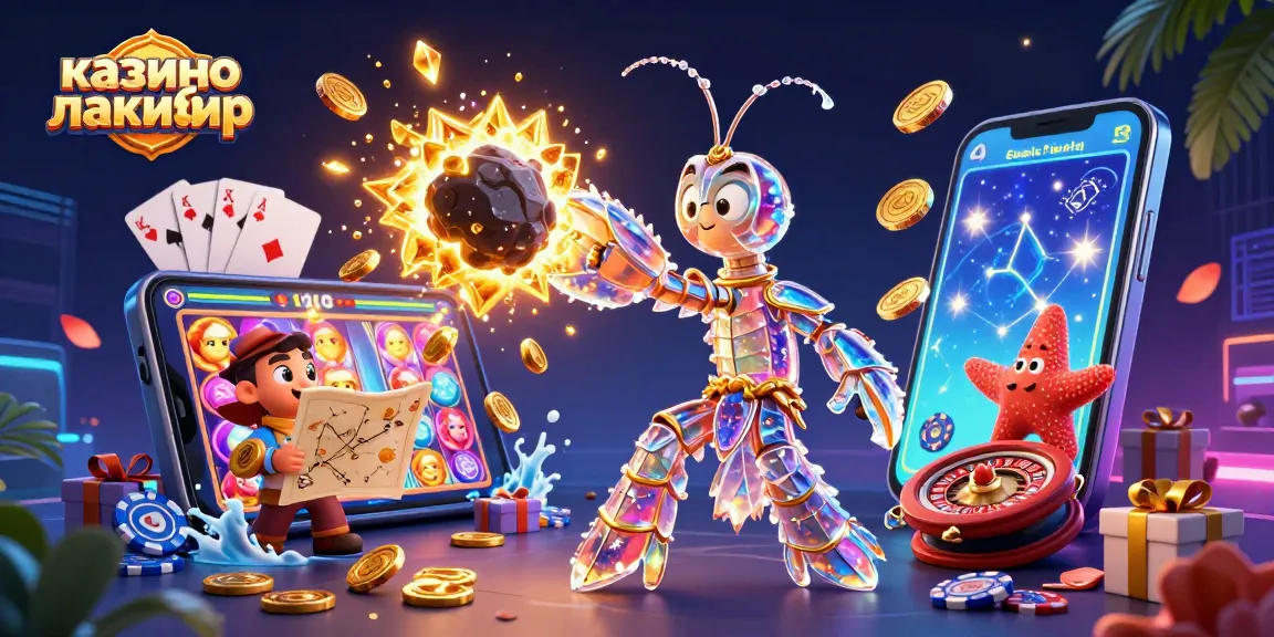 Experience thrilling wins at казино лакибир with our exciting 3D online casino scene.