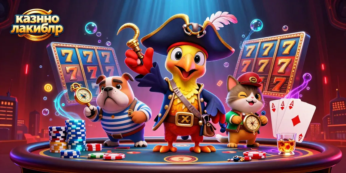 Experience thrilling gameplay at казино лакибир with pirates and poker delights in a vibrant 3D scene.