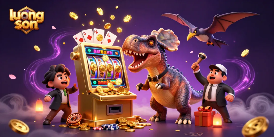 Experience the thrill of luong son as a creative dinosaur-themed casino scene unfolds.