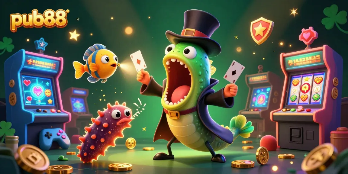 Experience thrilling gameplay with pub88 at this vibrant casino-themed illustration.