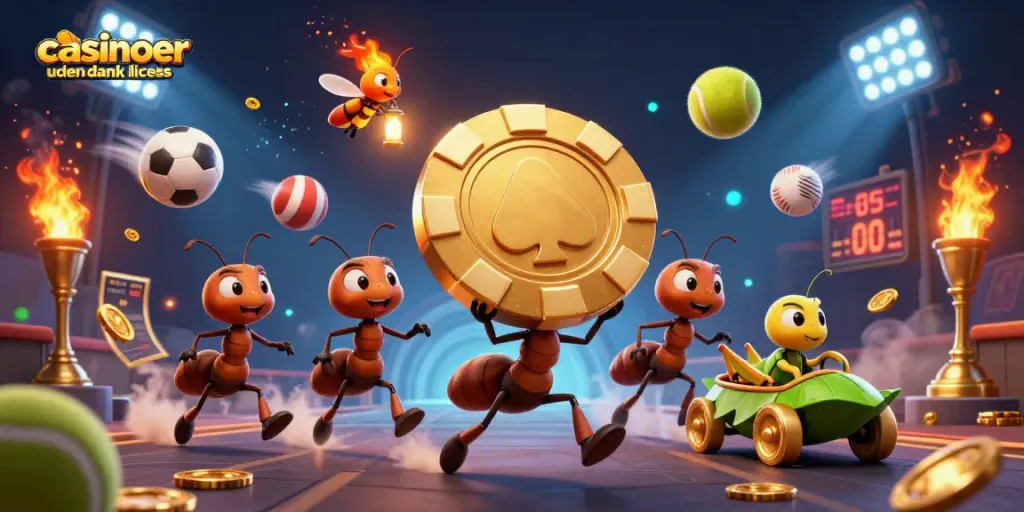 Experience thrilling moments at casinoer uden dansk licens with a heist of golden poker chips in action.