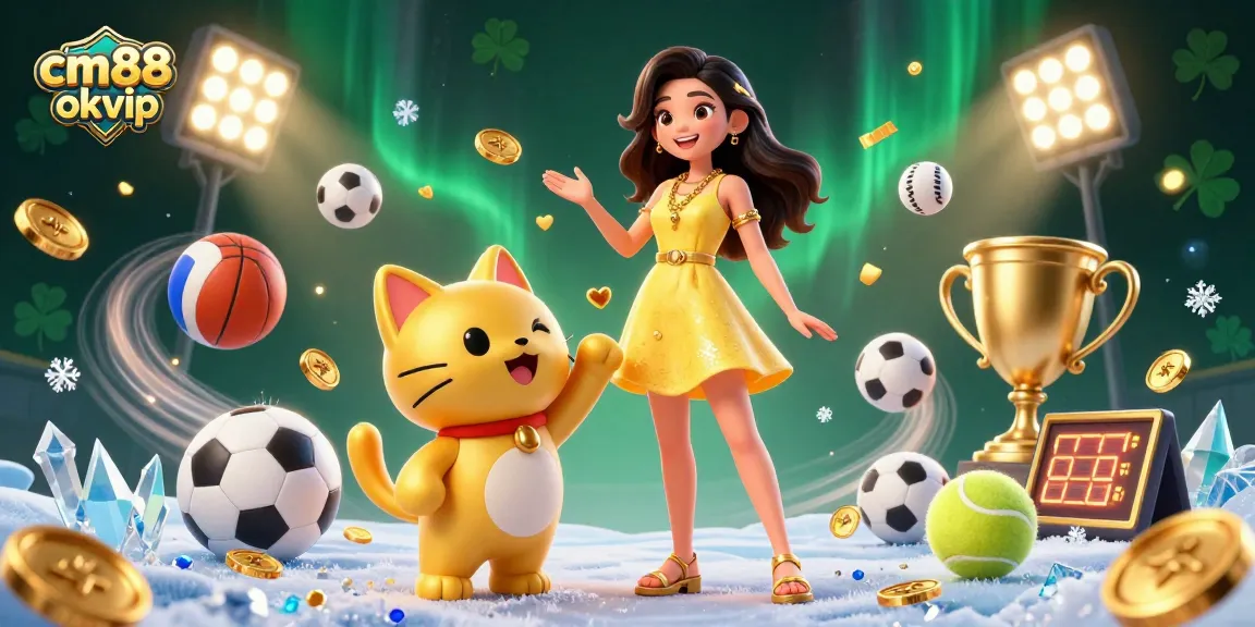 Winning with cm88 okvip brings cheerful moments, gold coins, and vibrant betting scenes.