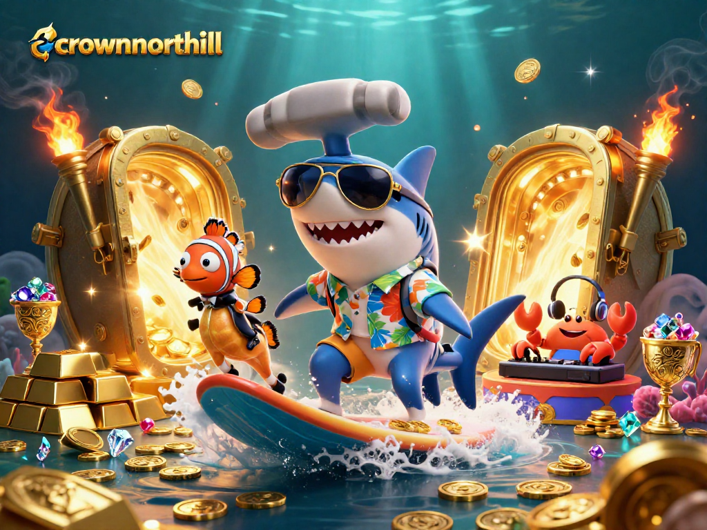 Experience the excitement of crownnorthill with unique Bonus Buy slots and fun underwater characters.