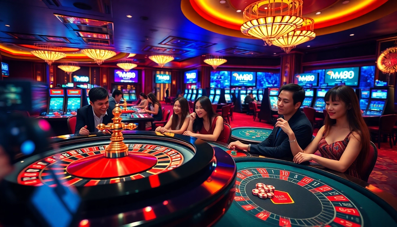 Experience the thrill of MM88 at a vibrant casino gaming scene full of excitement.
