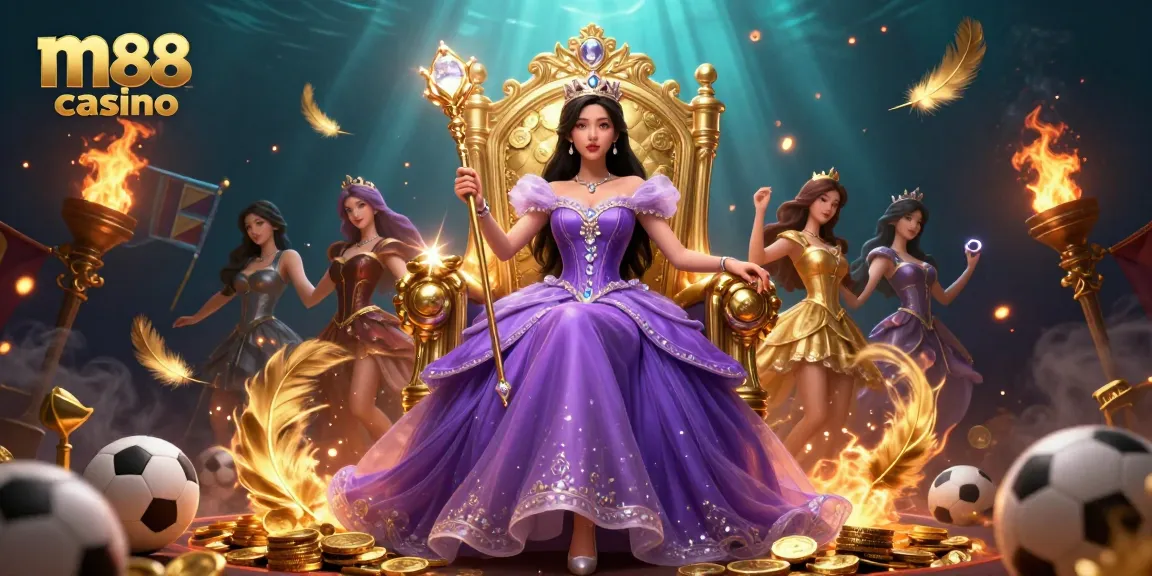 Experience the thrill of m88 casino with dynamic sports betting elements and captivating characters.