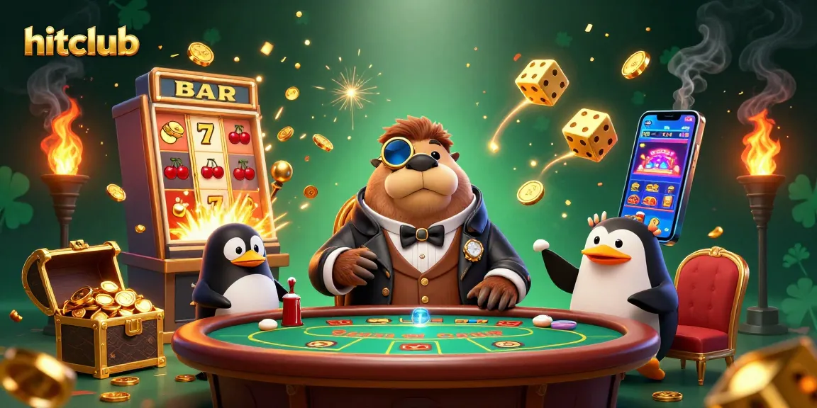 Experience the excitement of hitclub gaming with a jolly walrus poker scene under the sea.