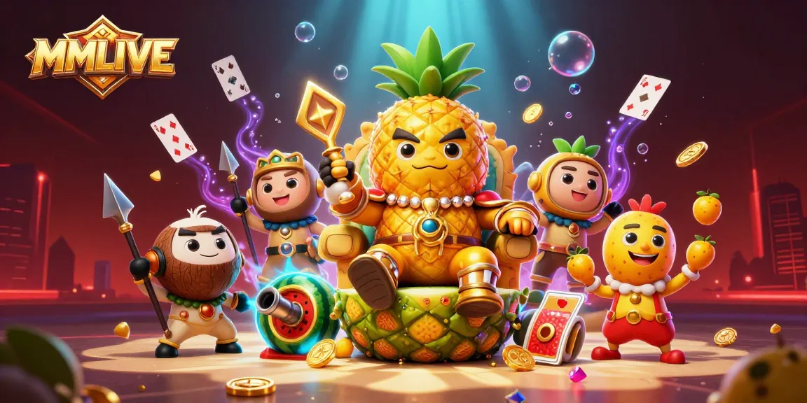 Experience MMLIVE's vibrant casino scene with dynamic character interactions and captivating elements.