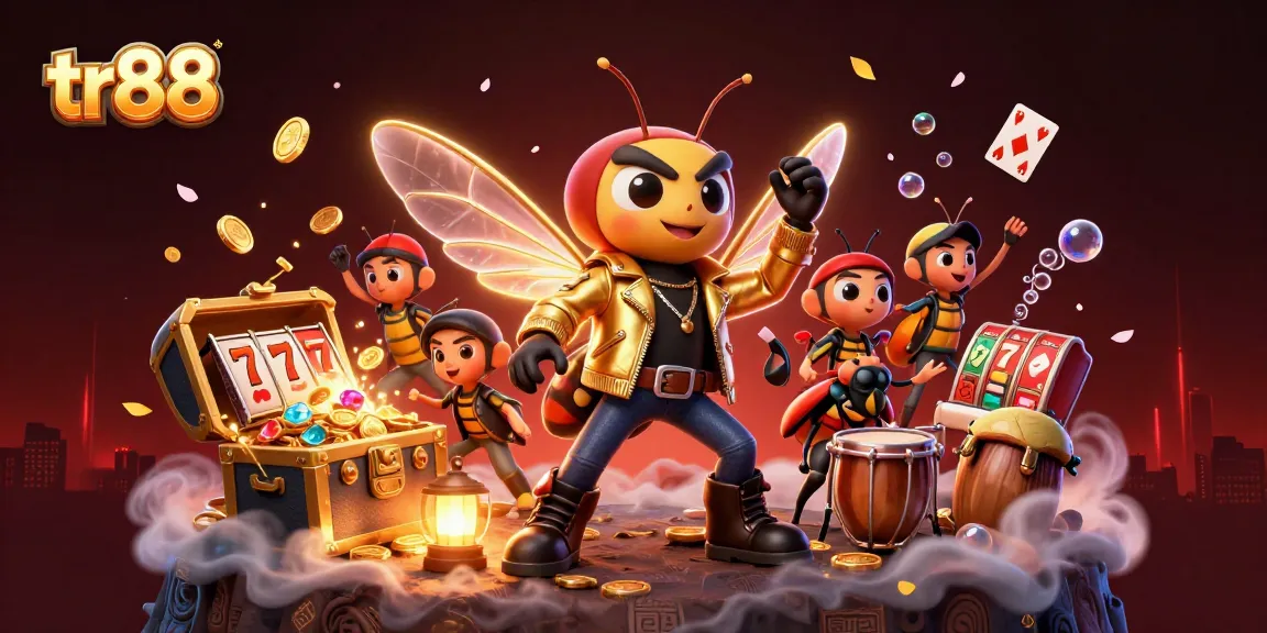 Experience the thrilling world of tr88 with exciting jackpot symbols and animated casino scenes.