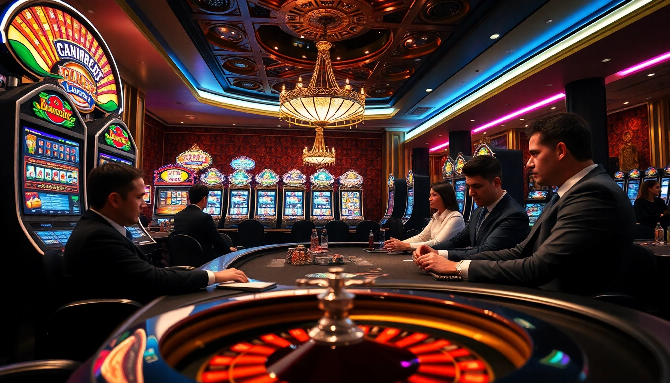 Experience thrilling gaming at U88 with vibrant poker tables and engaging slot machines.