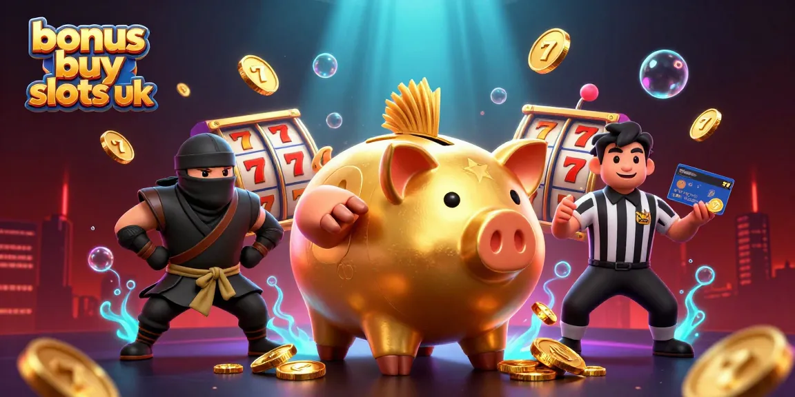 Engage with bonus buy slots uk excitement in a vibrant casino-themed illustration.