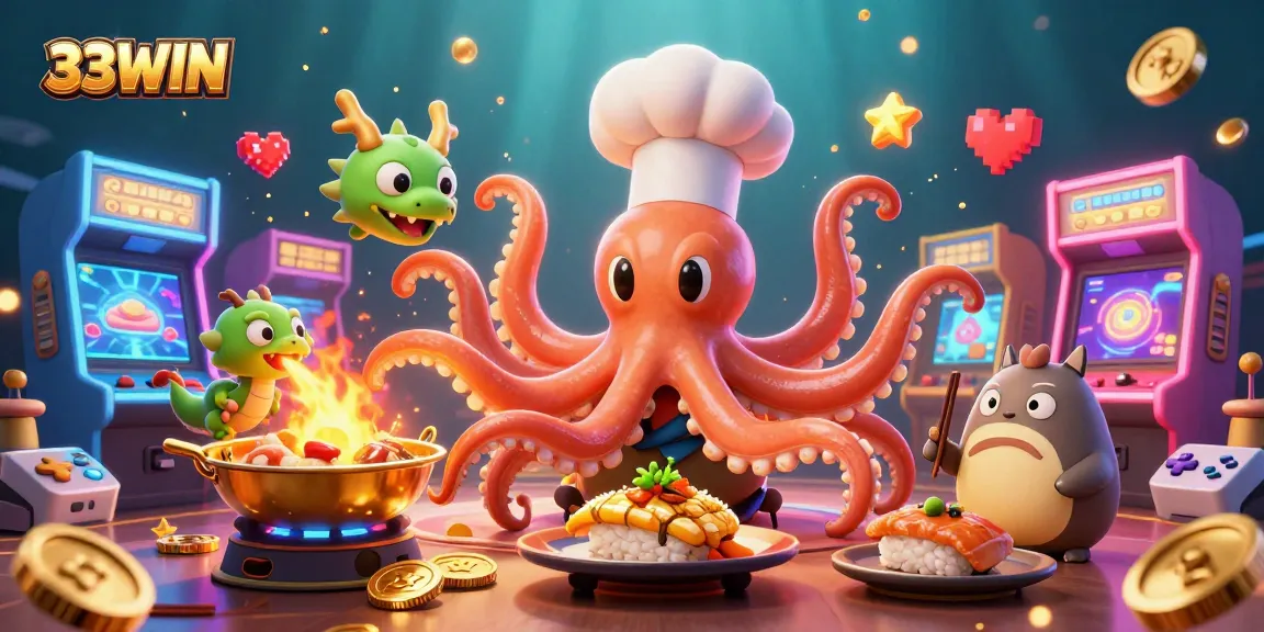 Spin the reels at 33WIN and enjoy vibrant casino games with a unique undersea theme.